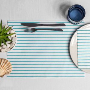 Mesa decorada con manteles individuales costa nova - Vistiendo la Mesa