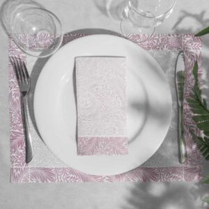 Servilletas de papel punta a punta color burdeos Verona Vistiendo la Mesa