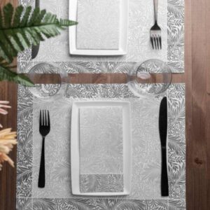 Servilletas de papel punta a punta color blanco gris Verona Vistiendo la Mesa